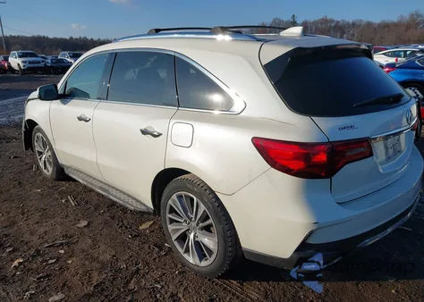 2017 Acura Mdx Technology Package из США, поврежденный, VIN 5FRYD4H57HB038562